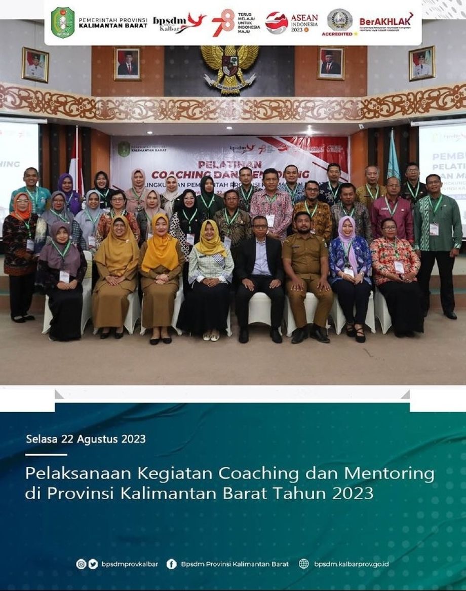 Pembukaan Pelatihan Coaching dan Mentoring di Provinsi Kalimantan Barat Tahun 2023